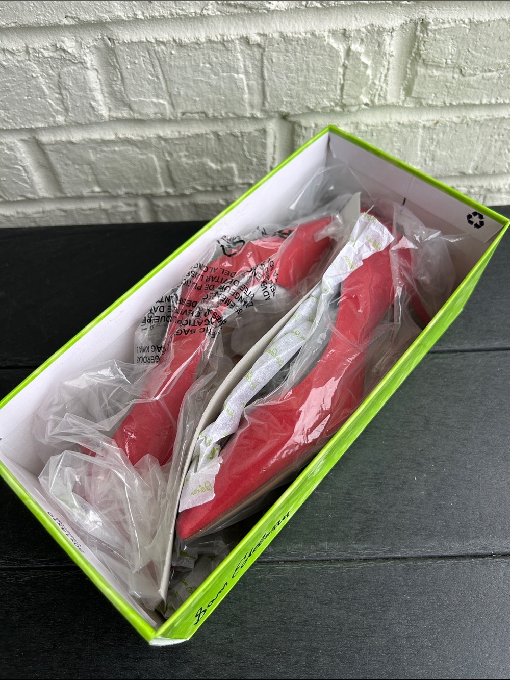 Sam Edelman Red Suede Pointed-Toe Heels - Picture 8 of 9